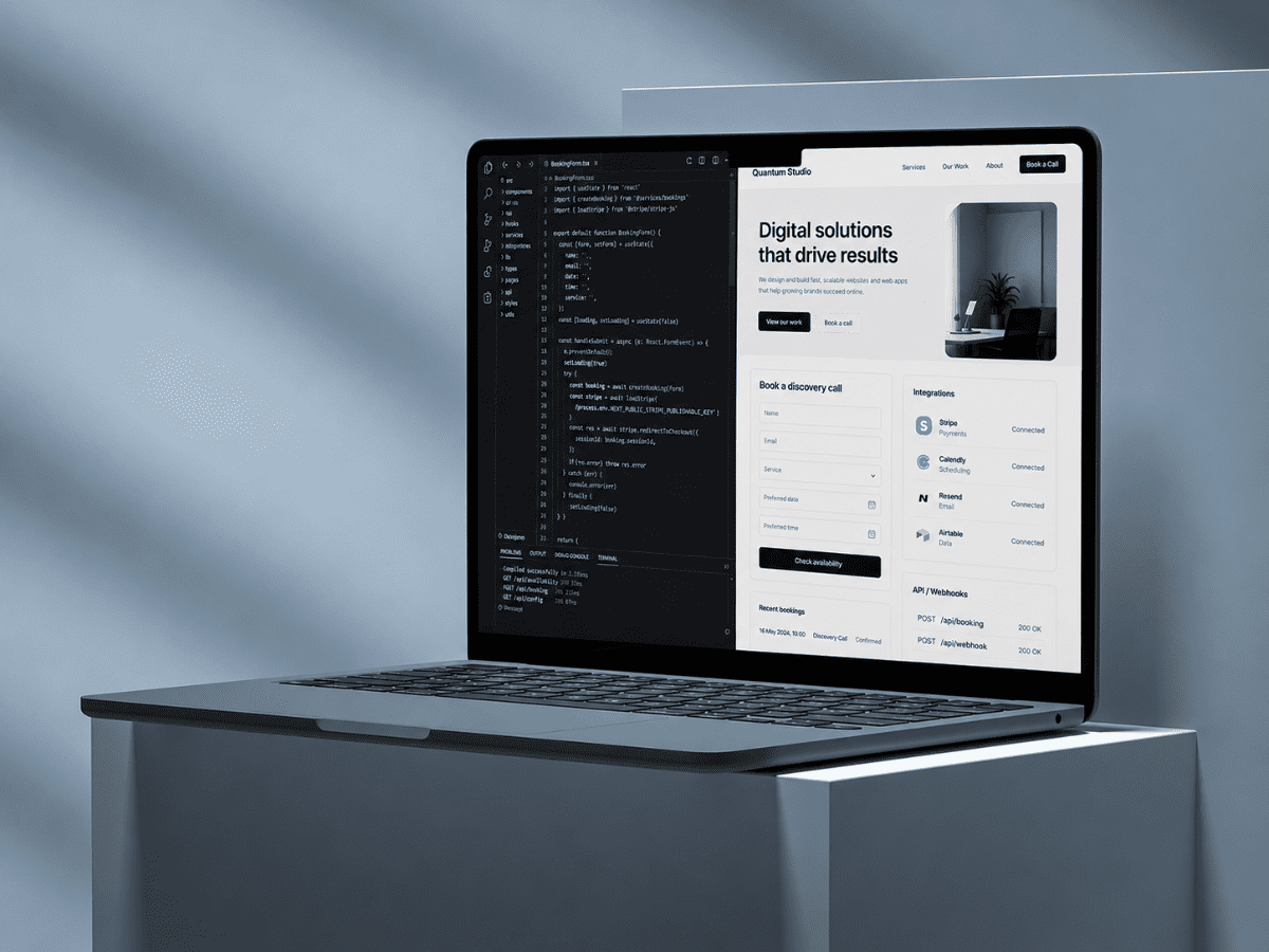 Brand and Co coded website design